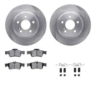 R1 Concepts WFWH1-63114 E- Line Series Brake Rotor W/ Ceramic Brake Pads & Hdw